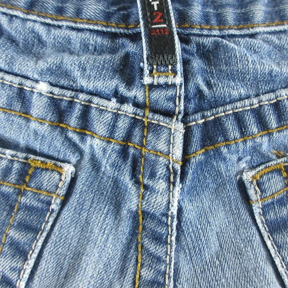 Ariat FR M4 Jeans Mens 30x30 Blue Relaxed Bootcut Distressed Denim Workwear